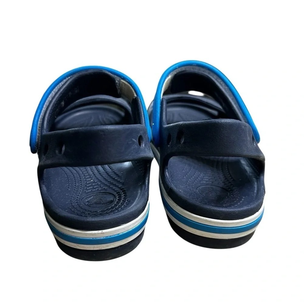 CROCS BAYABAND SANDAL Navy Blue Strap Sandals Size 13  Comfy Summer Beach